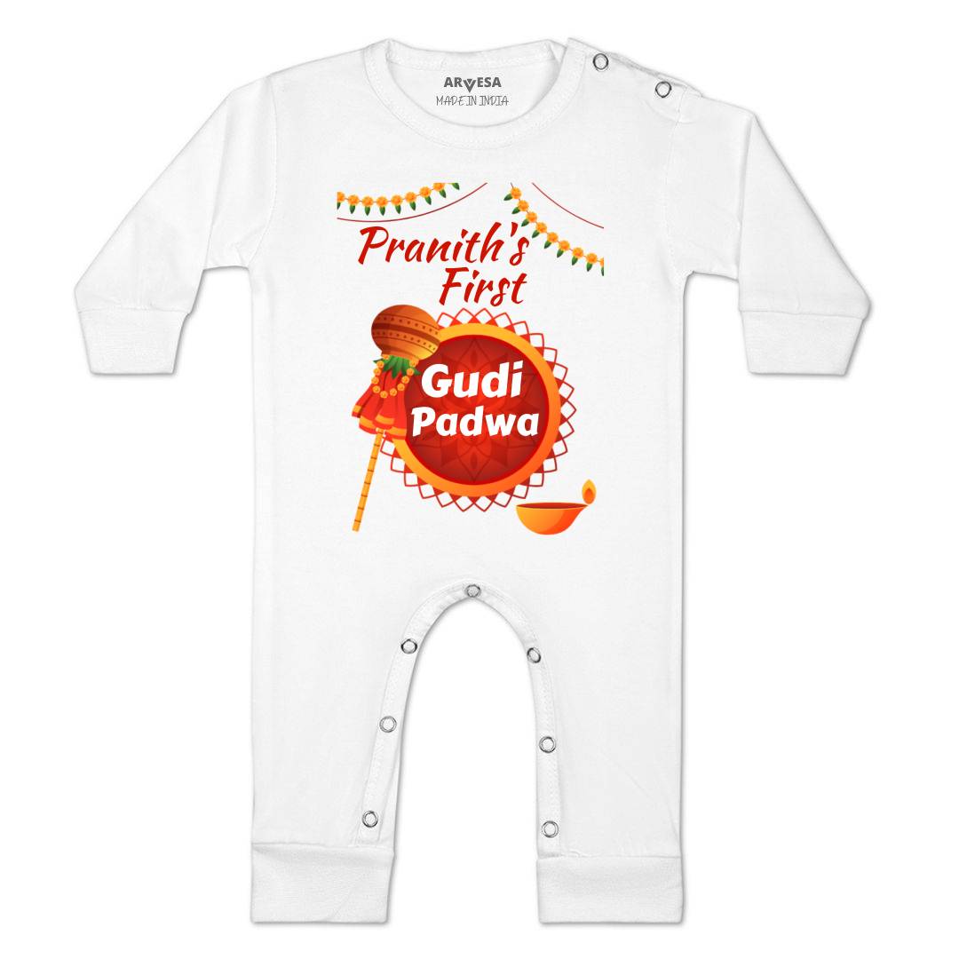 Arvesa My First Gudi Padwa  Baby Boy & Girl Dress