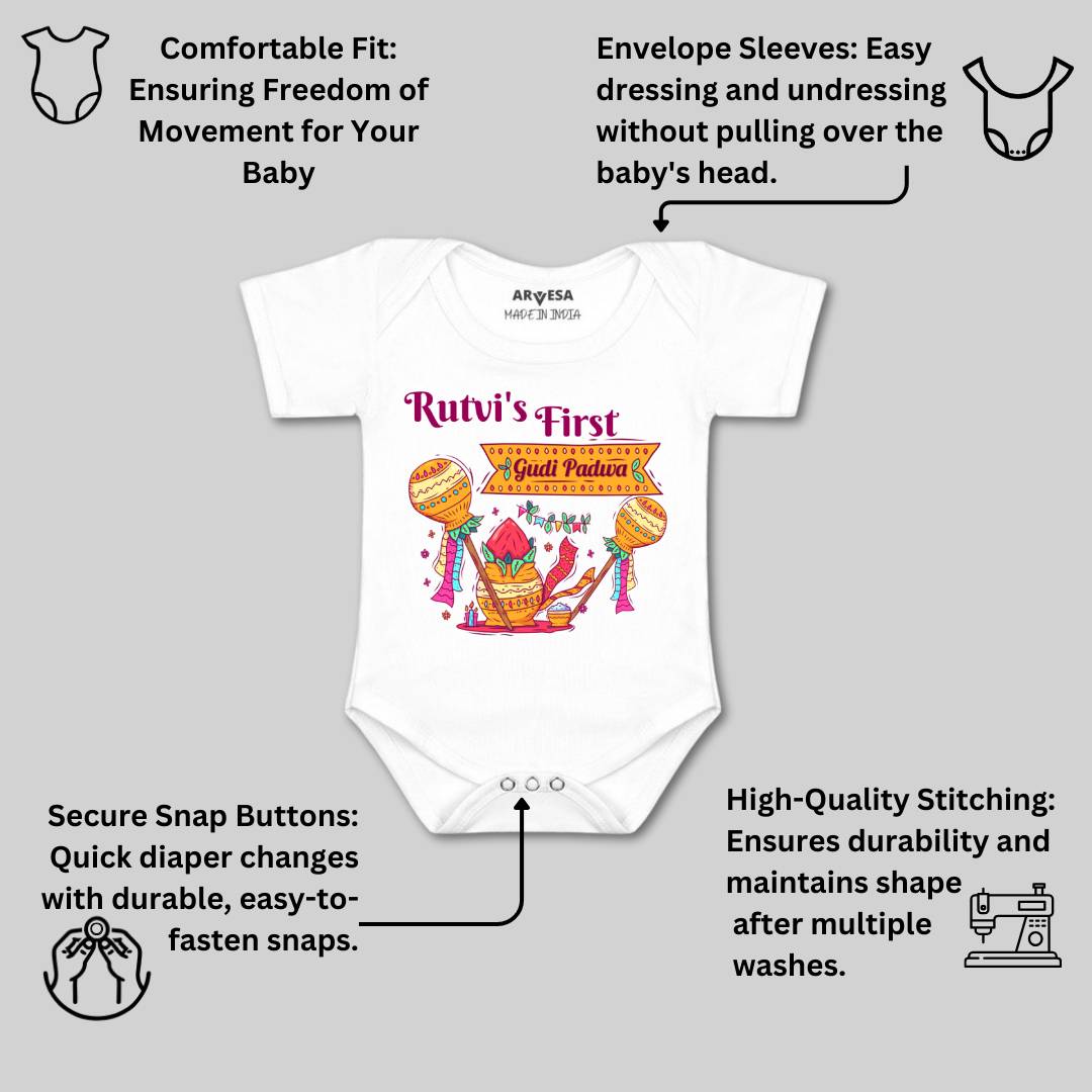 Arvesa My First Gudi Padwa  Baby Boy & Girl Dress