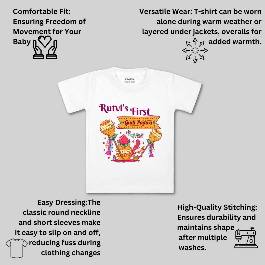 Arvesa My First Gudi Padwa  Baby Boy & Girl Dress