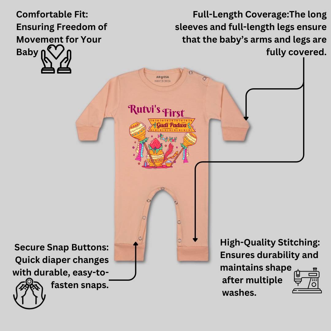 Arvesa My First Gudi Padwa  Baby Boy & Girl Dress