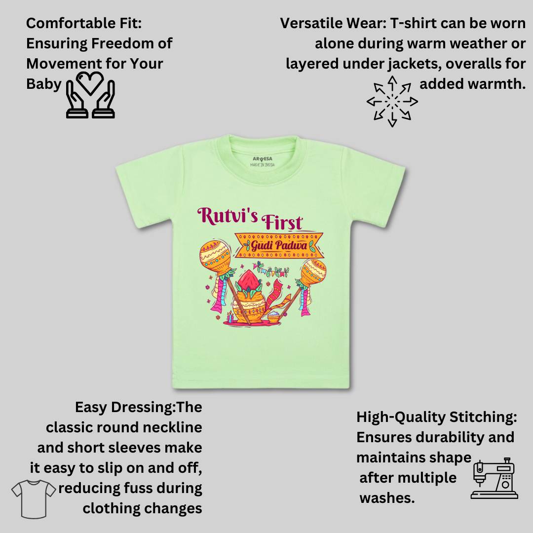 Arvesa My First Gudi Padwa  Baby Boy & Girl Dress