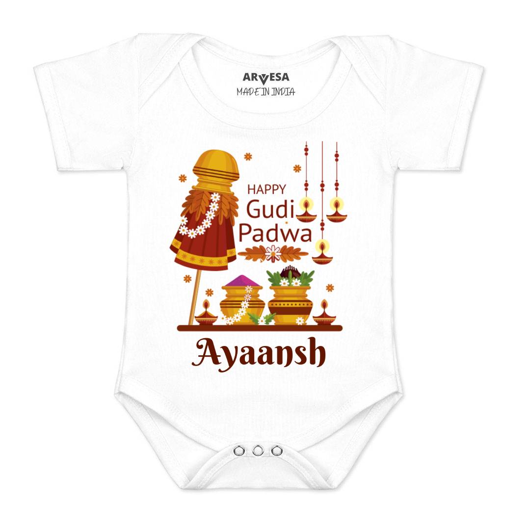 Arvesa Happy Gudi Padwa  Baby Boy & Girl Dress