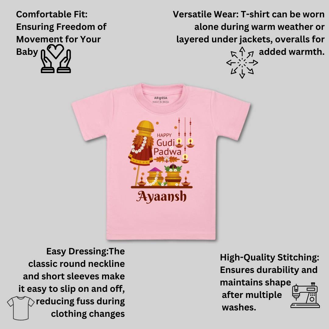 Arvesa Happy Gudi Padwa  Baby Boy & Girl Dress