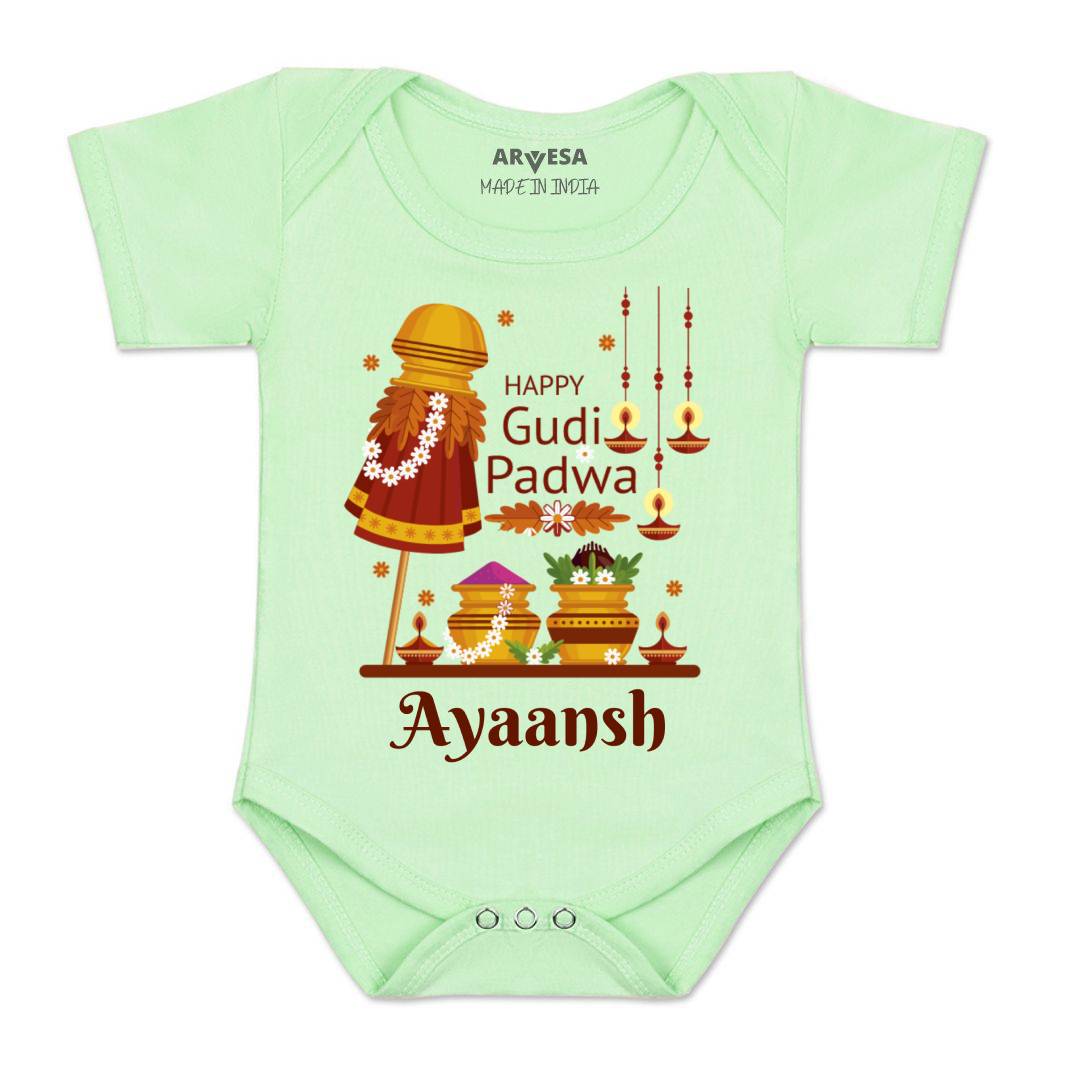 Arvesa Happy Gudi Padwa  Baby Boy & Girl Dress