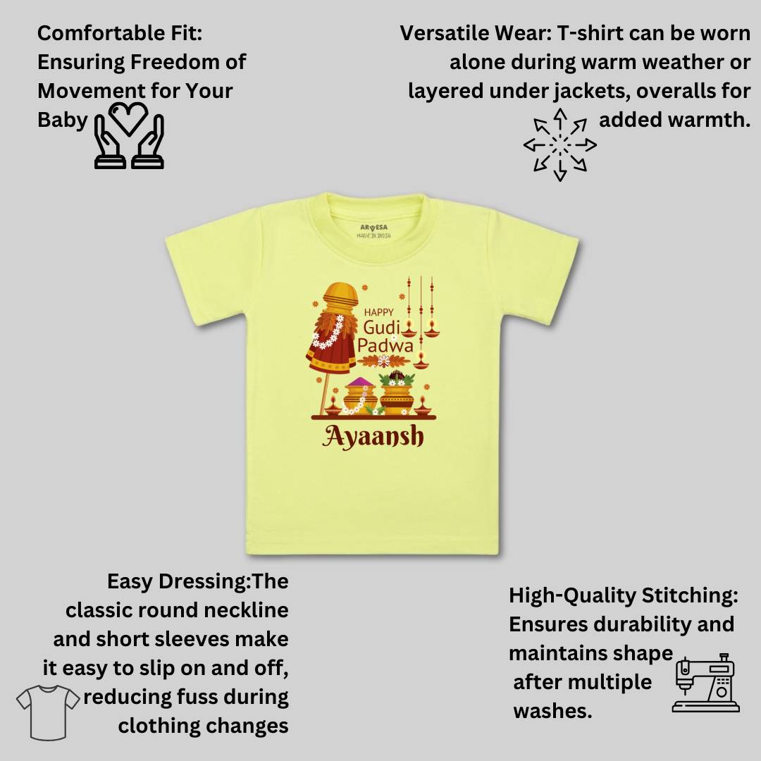 Arvesa Happy Gudi Padwa  Baby Boy & Girl Dress