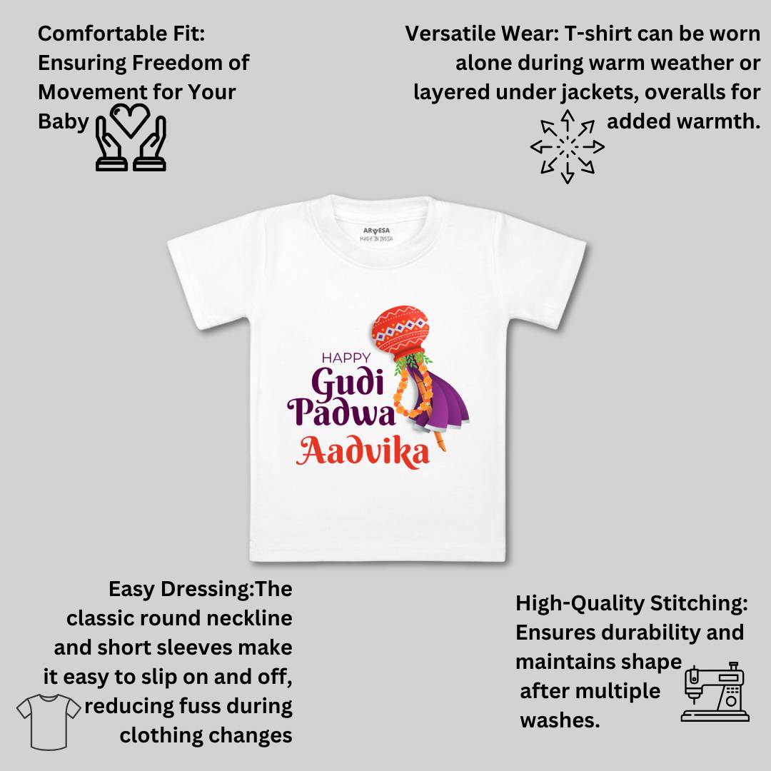 Arvesa Happy Gudi Padwa  Baby Boy & Girl Dress