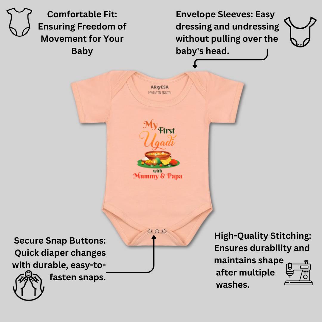 Arvesa Design-789 Ugadi My First Baby Boy and Baby Girl Dress .