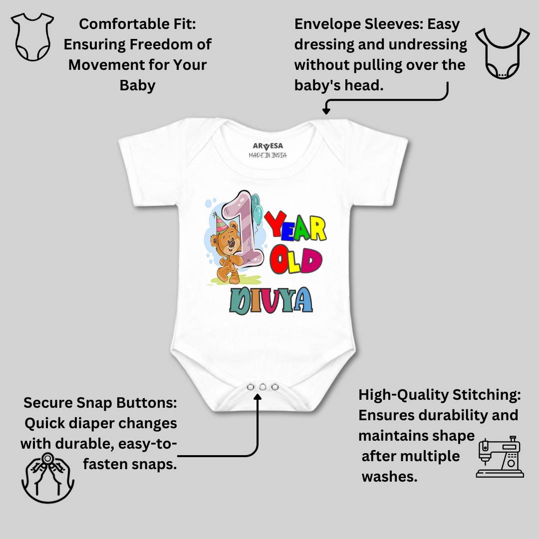 Arvesa One Year Birthday Baby Boy & Girl Dress