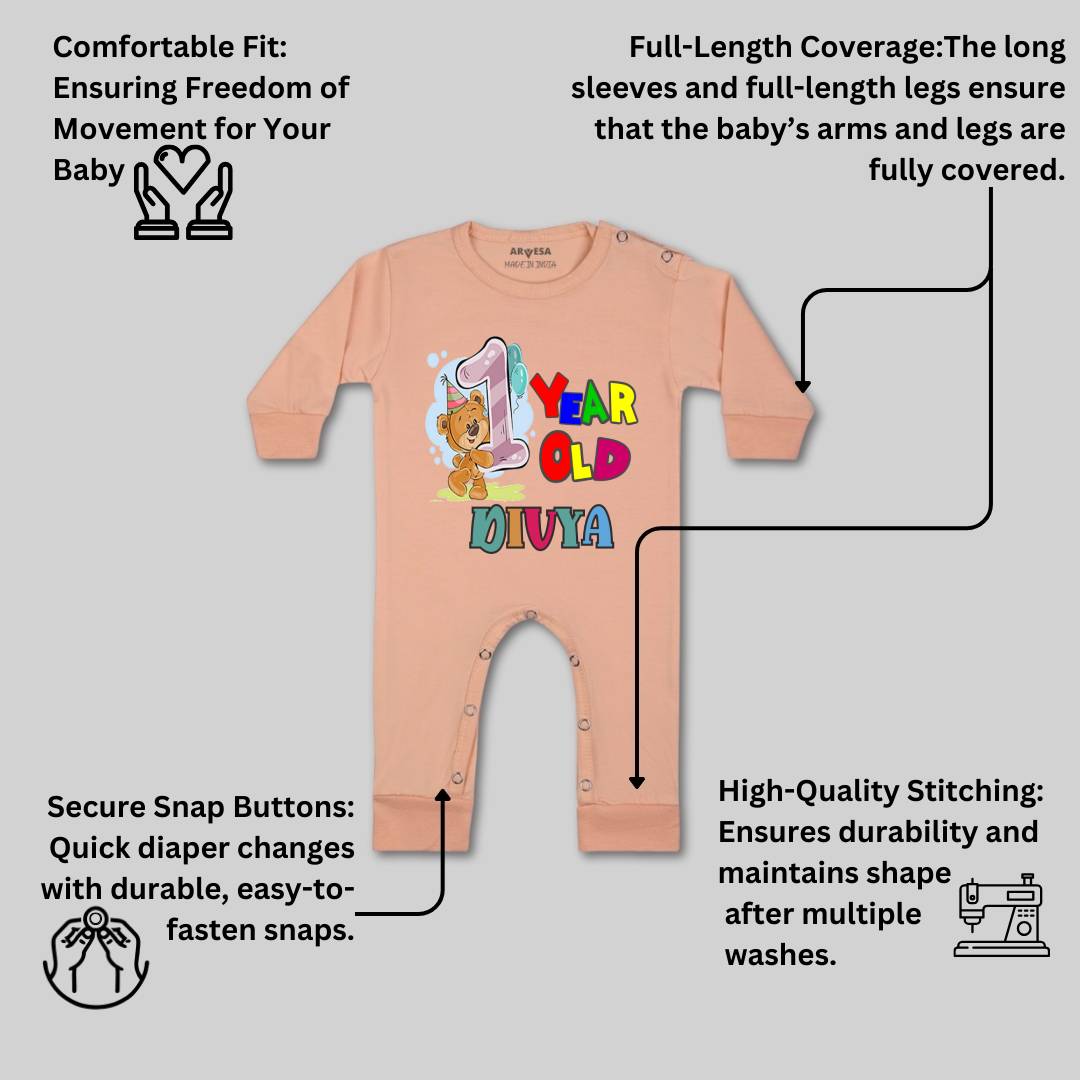 Arvesa One Year Birthday Baby Boy & Girl Dress