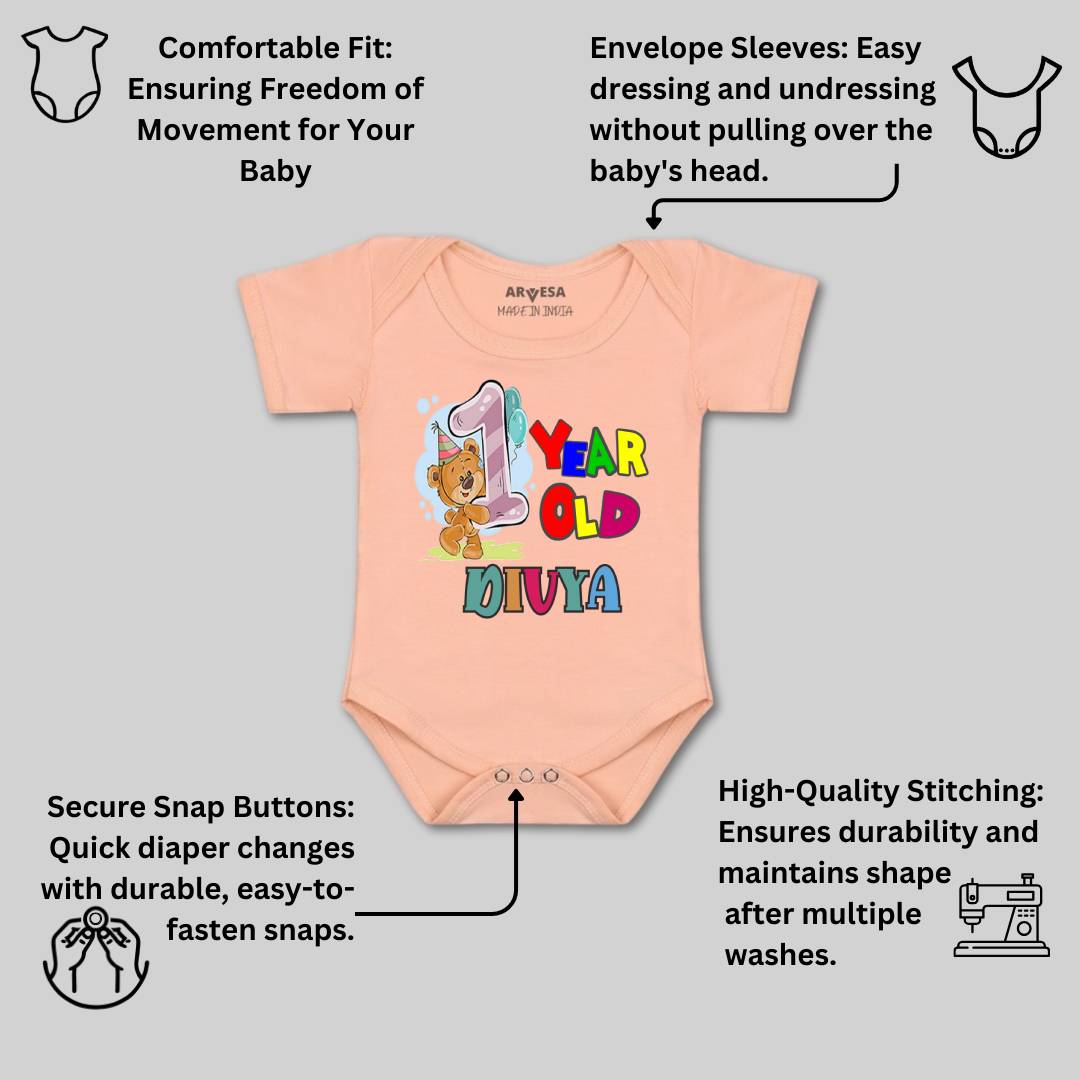 Arvesa One Year Birthday Baby Boy & Girl Dress