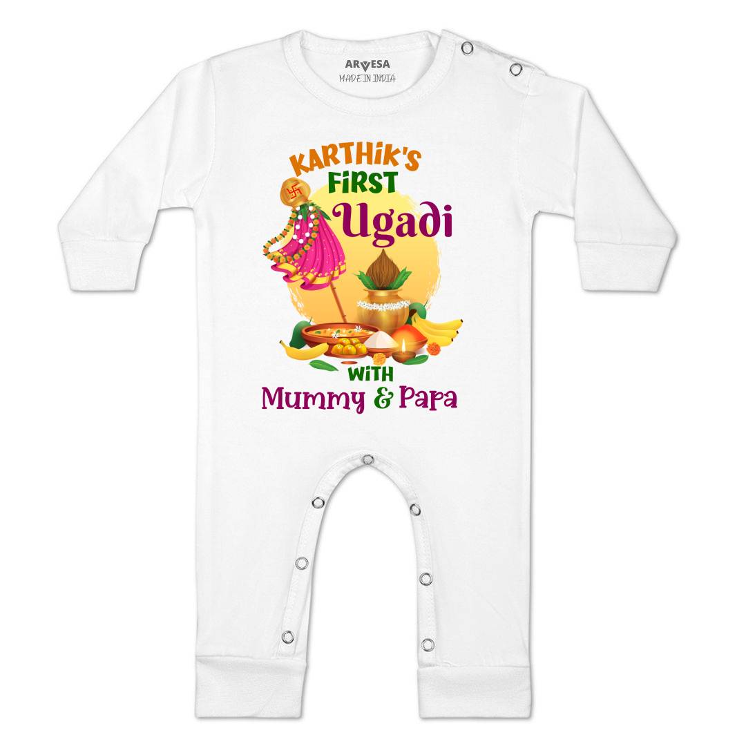 Arvesa My First Ugadi  Baby Boy & Girl Dress
