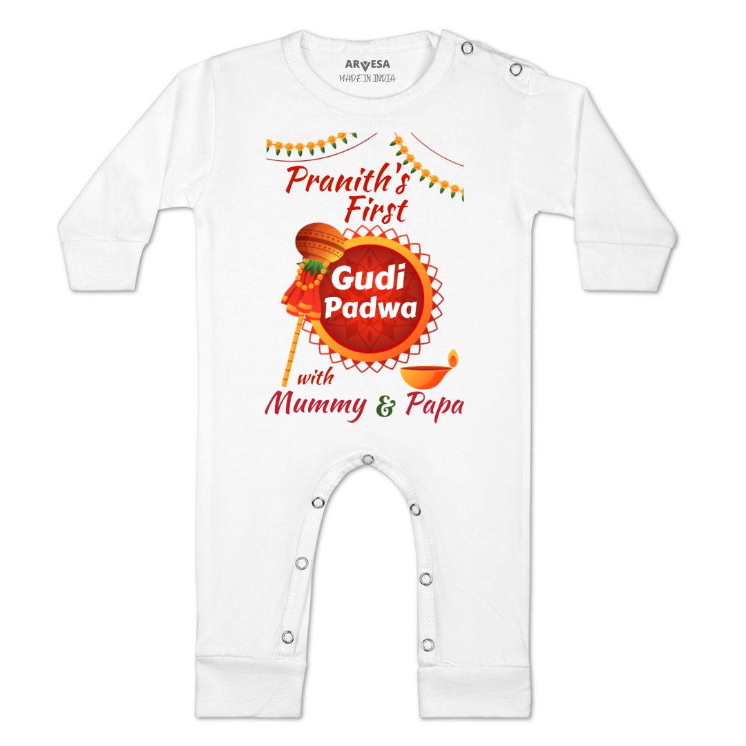 Arvesa My First Gudi Padwa  Baby Boy & Girl Dress