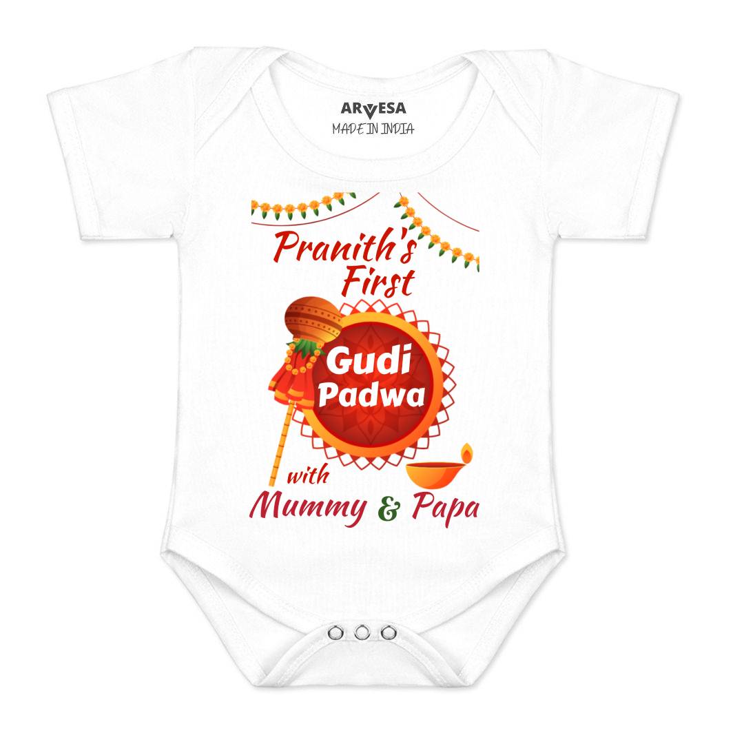 Arvesa My First Gudi Padwa  Baby Boy & Girl Dress