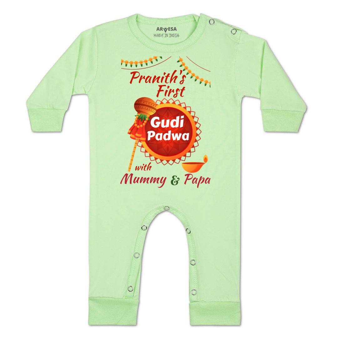 Arvesa My First Gudi Padwa  Baby Boy & Girl Dress