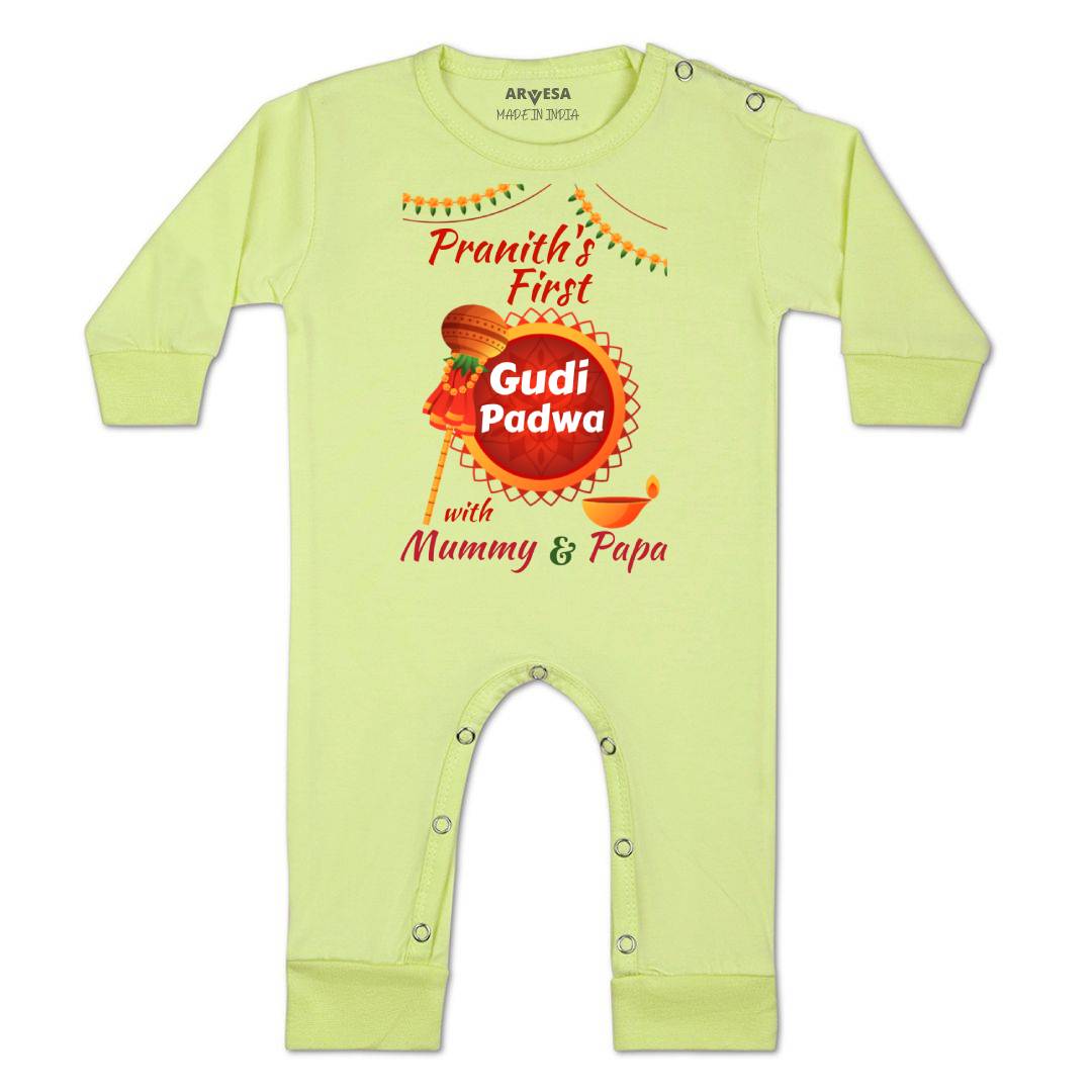 Arvesa My First Gudi Padwa  Baby Boy & Girl Dress