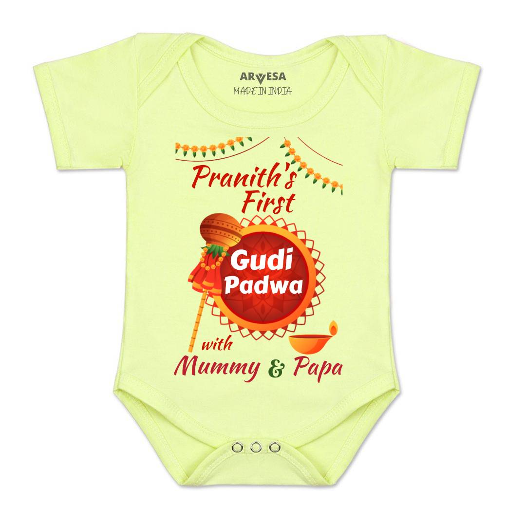 Arvesa My First Gudi Padwa  Baby Boy & Girl Dress