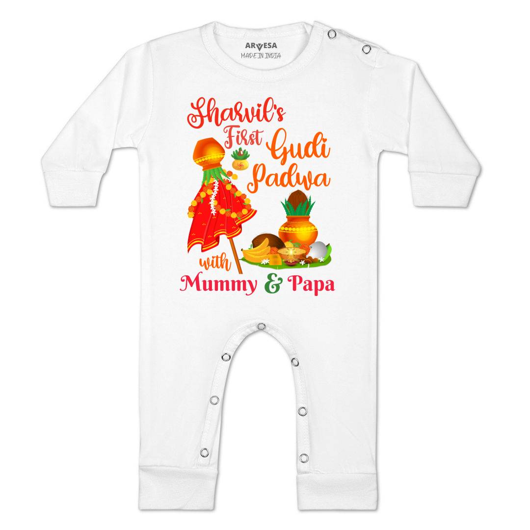 Arvesa My First Gudi Padwa  Baby Boy & Girl Dress
