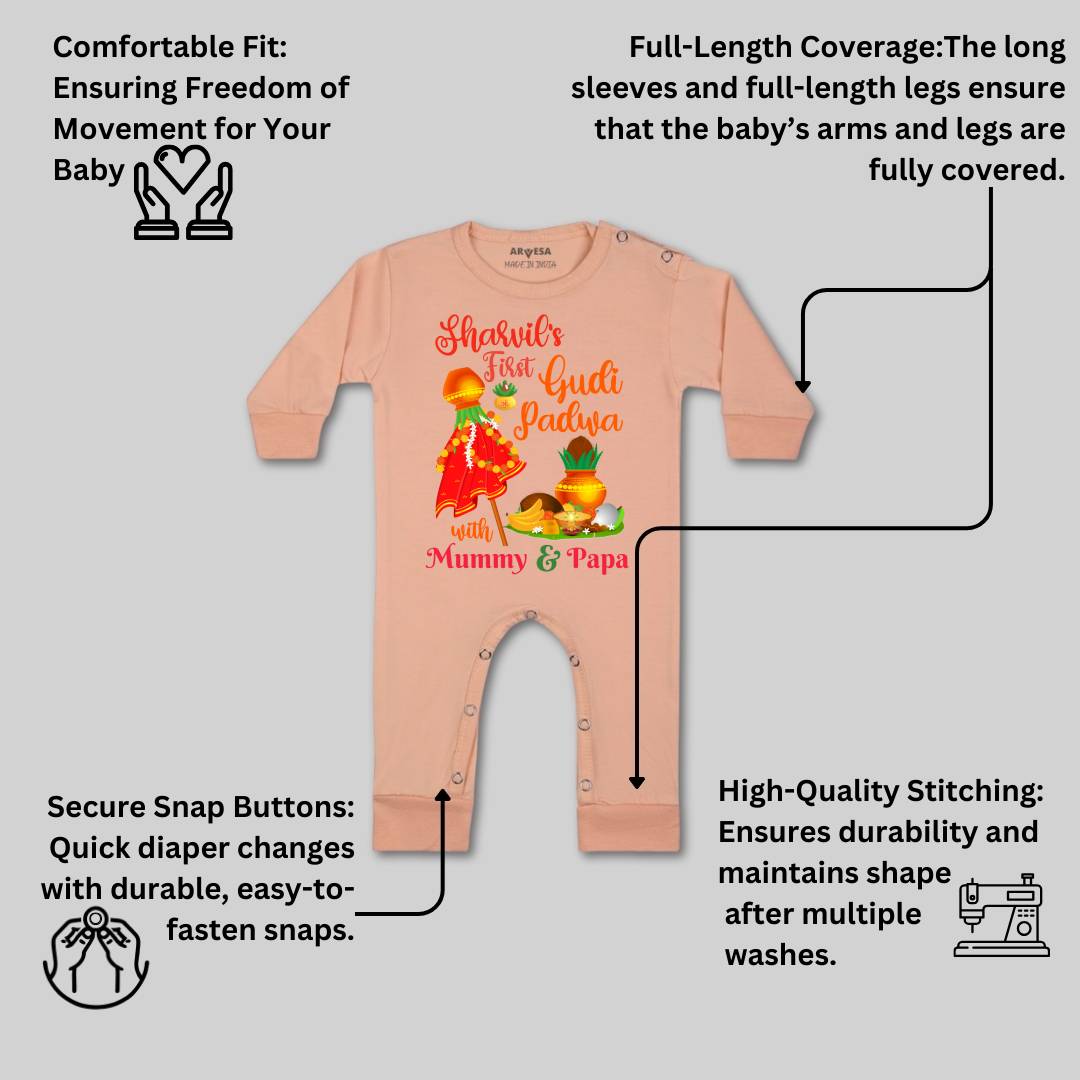 Arvesa My First Gudi Padwa  Baby Boy & Girl Dress