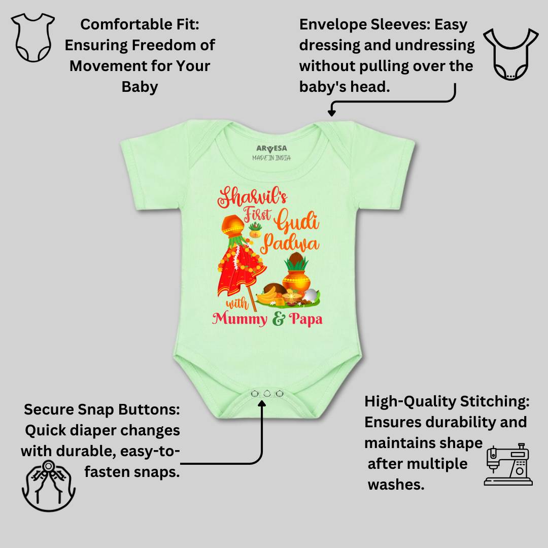 Arvesa My First Gudi Padwa  Baby Boy & Girl Dress