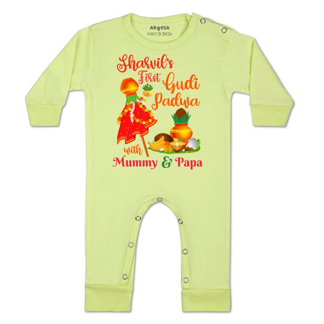 Arvesa My First Gudi Padwa  Baby Boy & Girl Dress