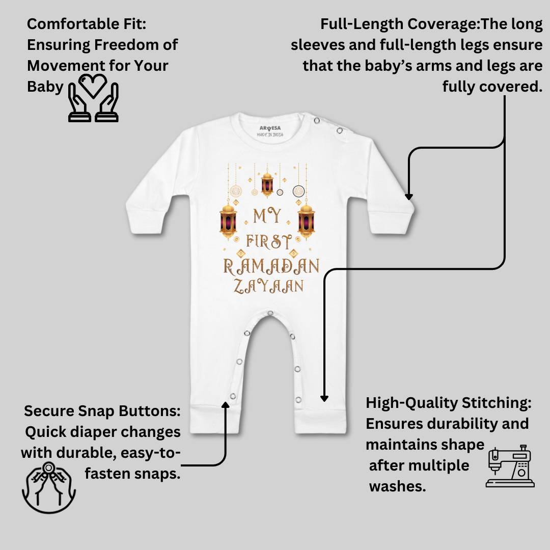 Arvesa My First Ramadan  Baby Boy & Girl Dress