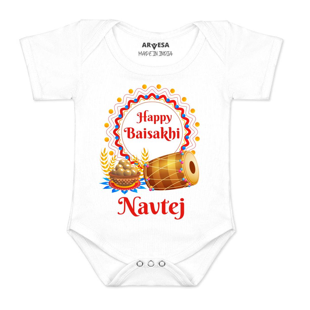 Arvesa Happy Baisakhi  Baby Boy & Girl Dress