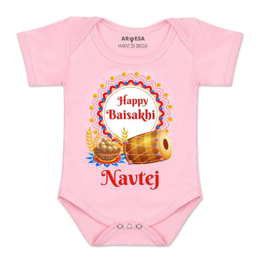 Arvesa Happy Baisakhi  Baby Boy & Girl Dress