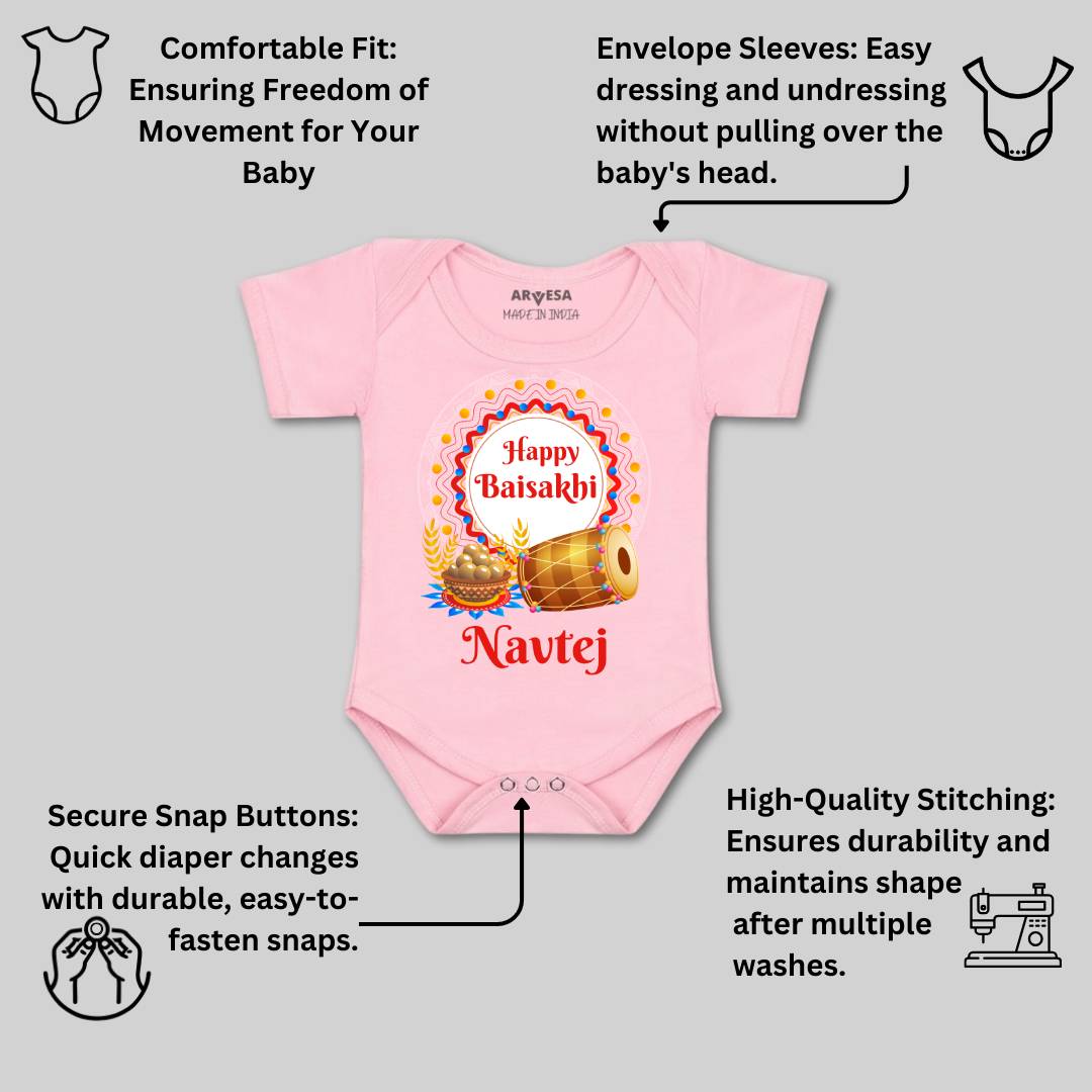 Arvesa Happy Baisakhi  Baby Boy & Girl Dress