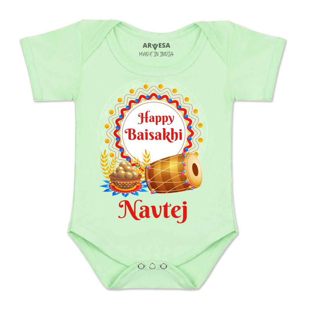 Arvesa Happy Baisakhi  Baby Boy & Girl Dress