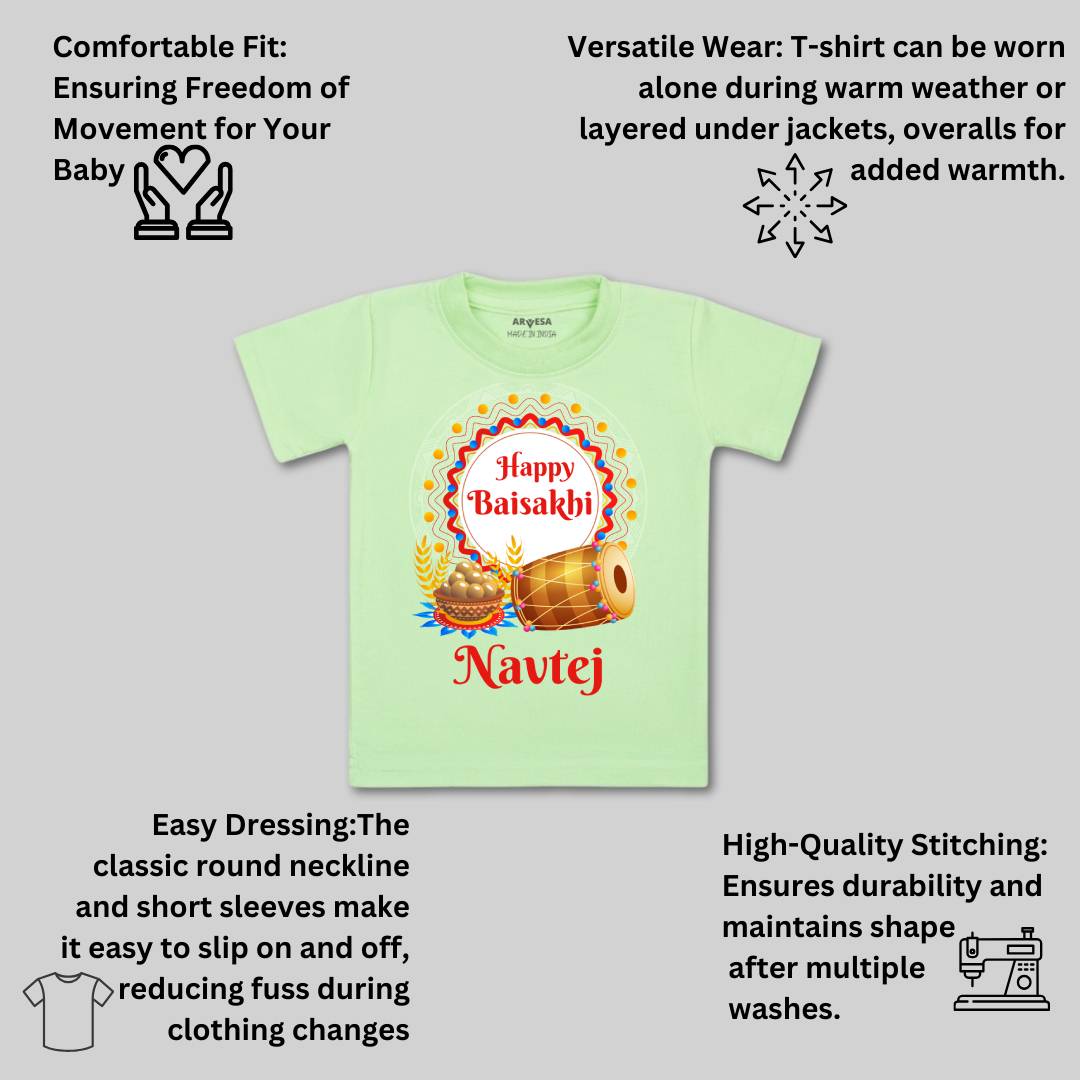 Arvesa Happy Baisakhi  Baby Boy & Girl Dress