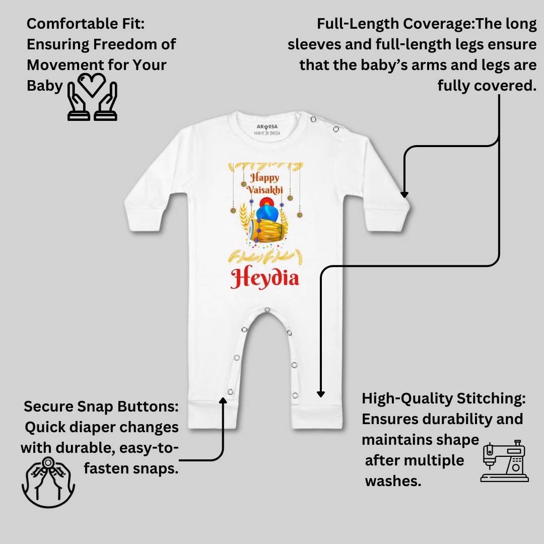 Arvesa Happy Baisakhi  Baby Boy & Girl Dress