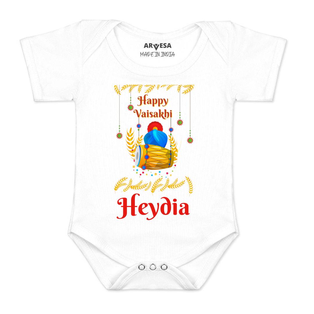 Arvesa Happy Baisakhi  Baby Boy & Girl Dress