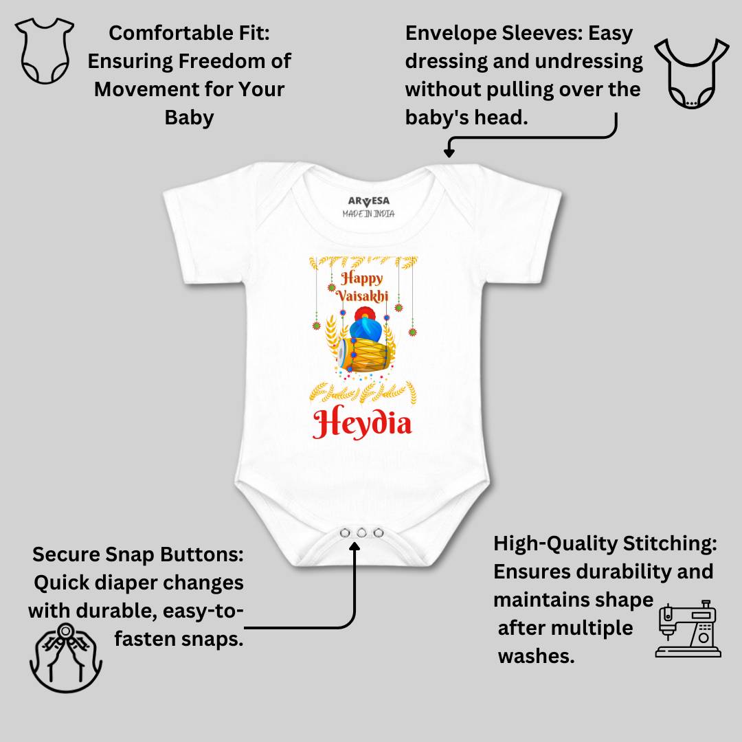 Arvesa Happy Baisakhi  Baby Boy & Girl Dress