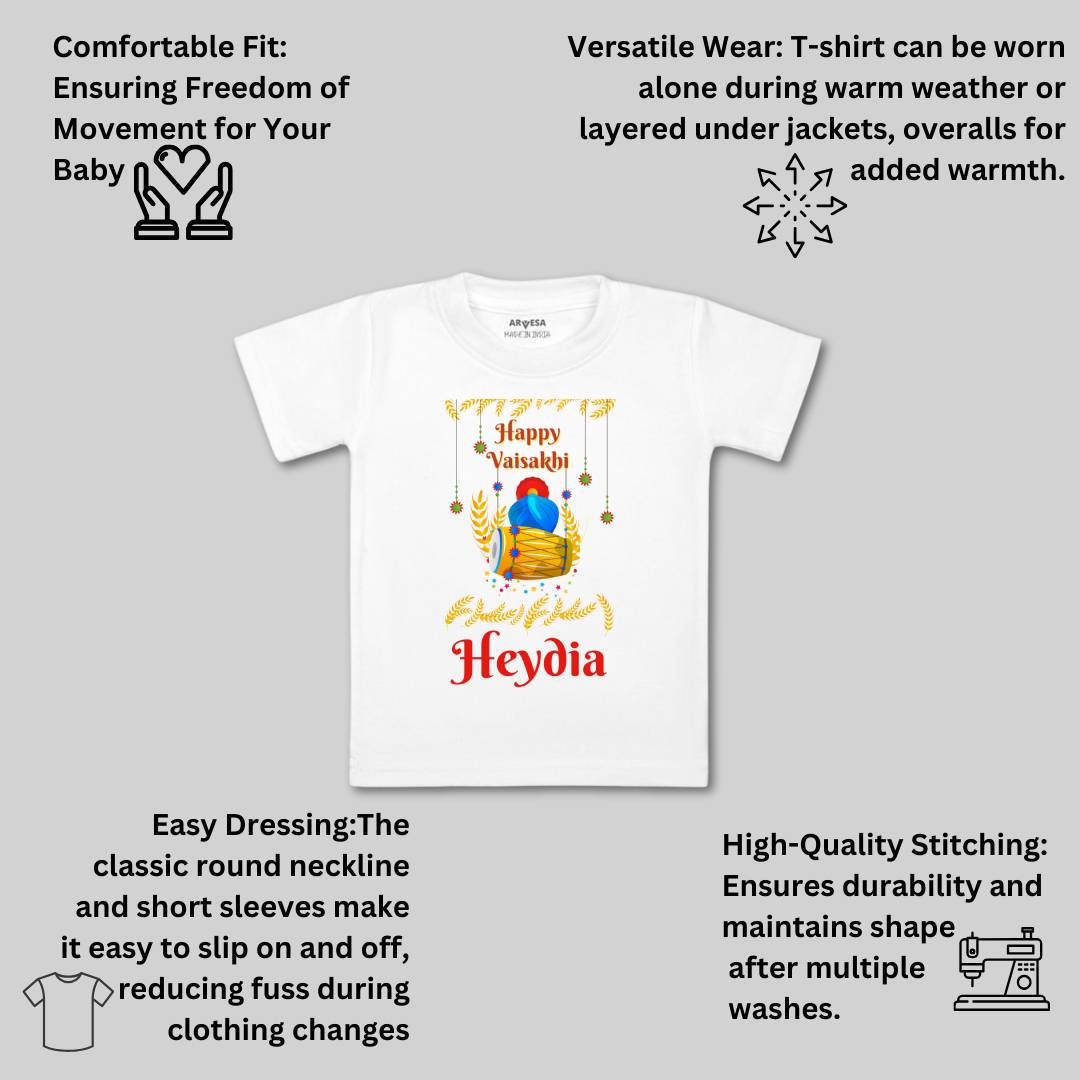 Arvesa Happy Baisakhi  Baby Boy & Girl Dress