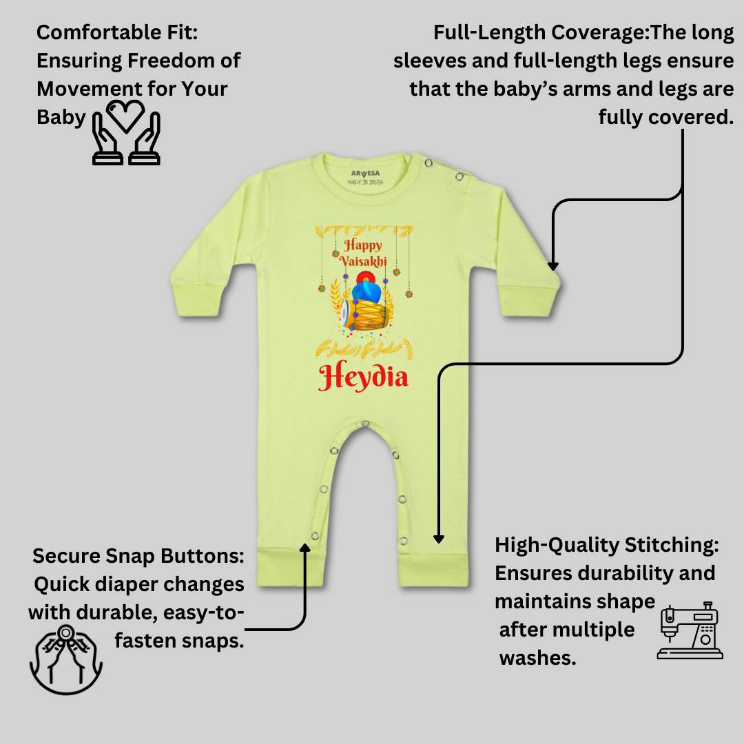 Arvesa Happy Baisakhi  Baby Boy & Girl Dress