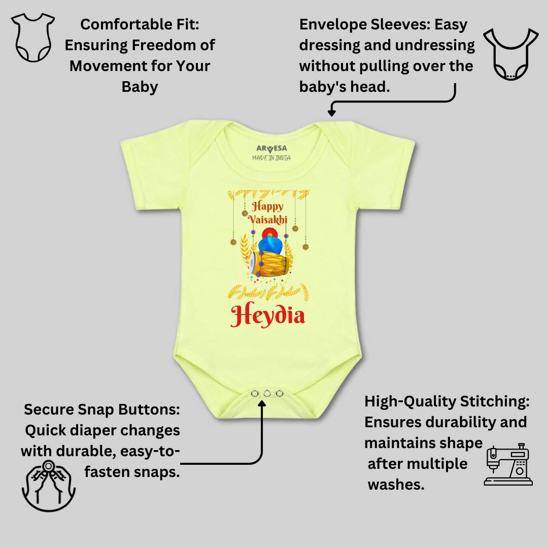 Arvesa Happy Baisakhi  Baby Boy & Girl Dress