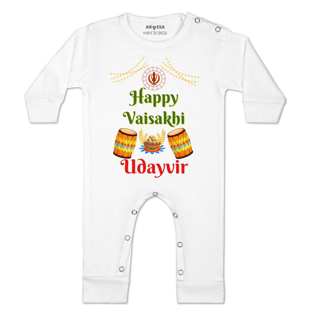 Arvesa Happy Baisakhi  Baby Boy & Girl Dress