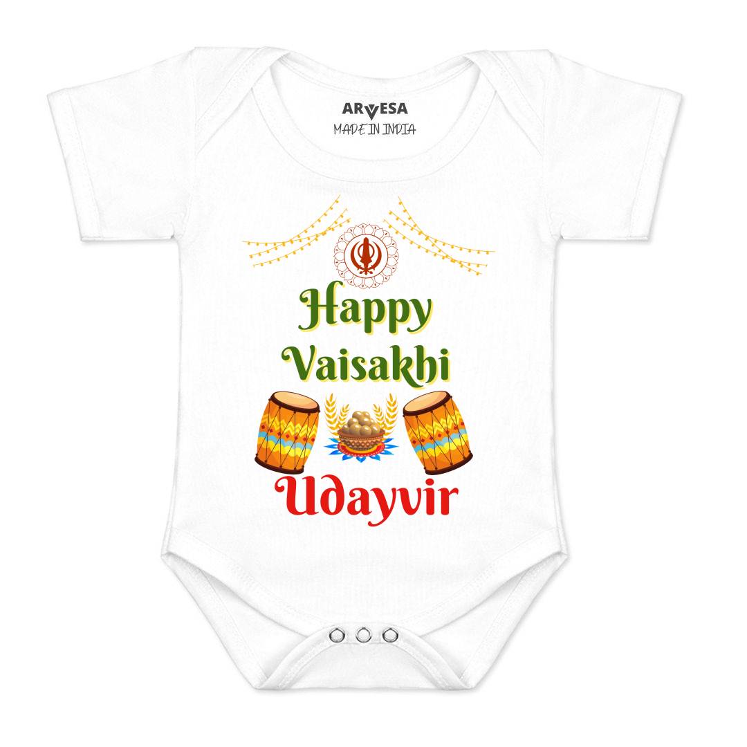 Arvesa Happy Baisakhi  Baby Boy & Girl Dress