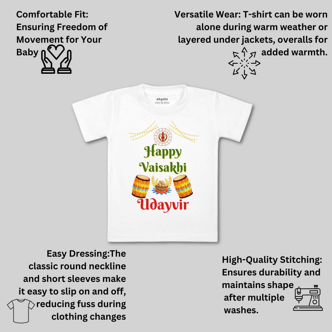 Arvesa Happy Baisakhi  Baby Boy & Girl Dress