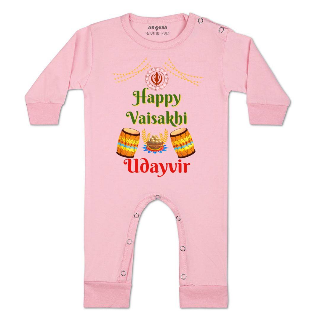 Arvesa Happy Baisakhi  Baby Boy & Girl Dress
