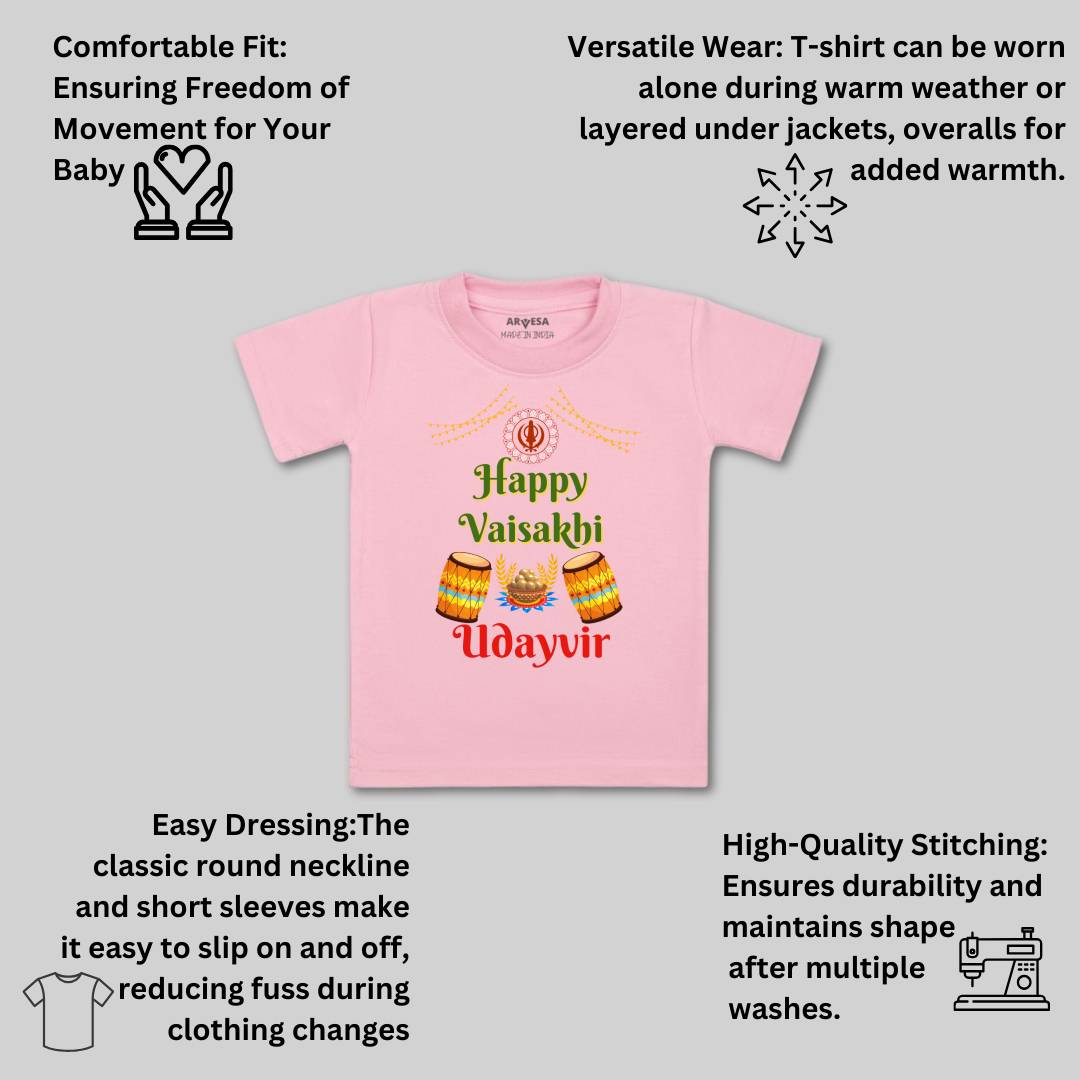 Arvesa Happy Baisakhi  Baby Boy & Girl Dress