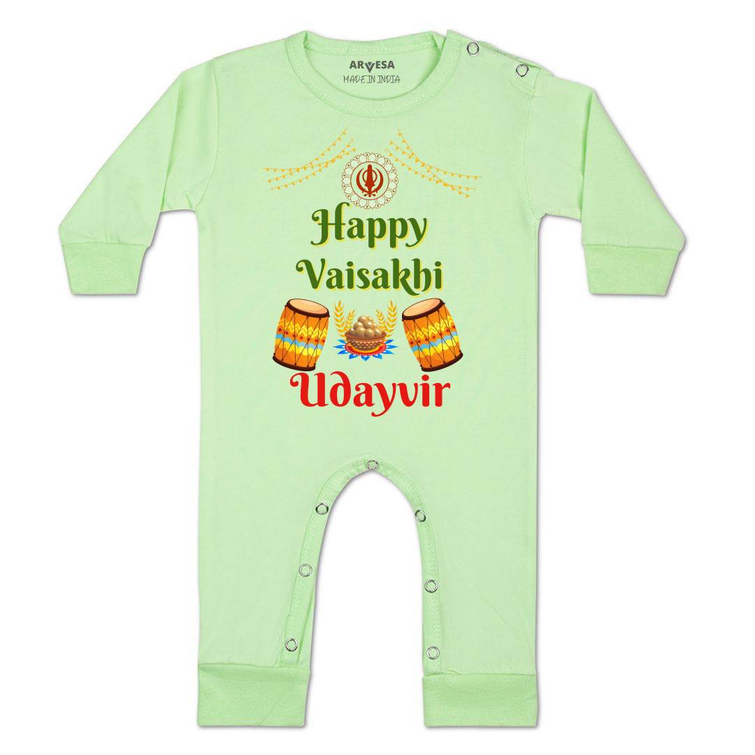 Arvesa Happy Baisakhi  Baby Boy & Girl Dress