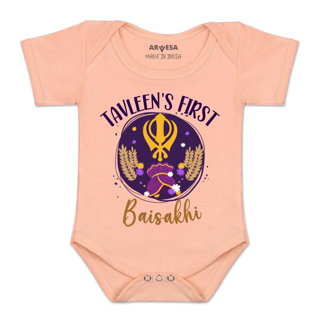 Arvesa My First Baisakhi  Baby Boy & Girl Dress