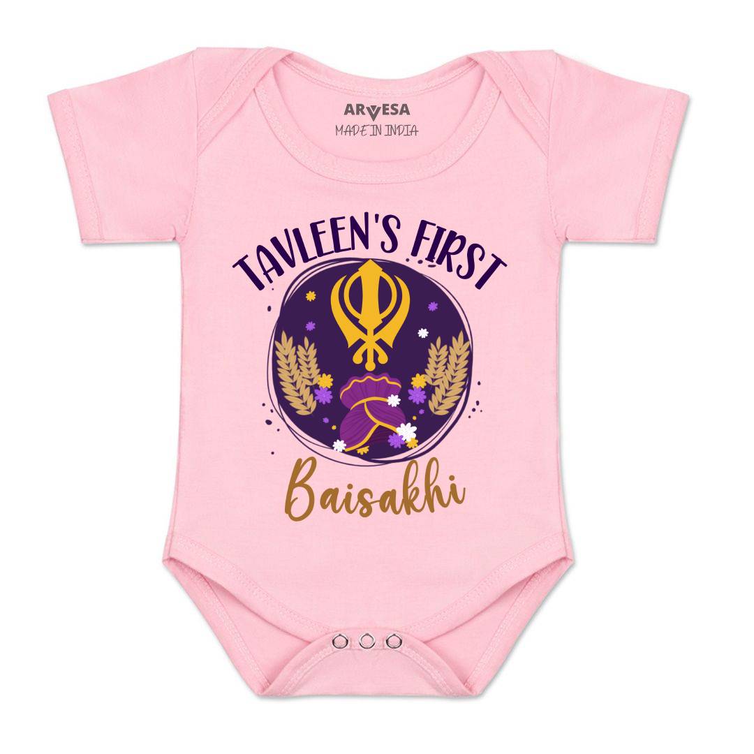 Arvesa My First Baisakhi  Baby Boy & Girl Dress