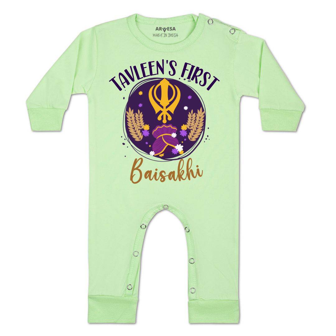 Arvesa My First Baisakhi  Baby Boy & Girl Dress