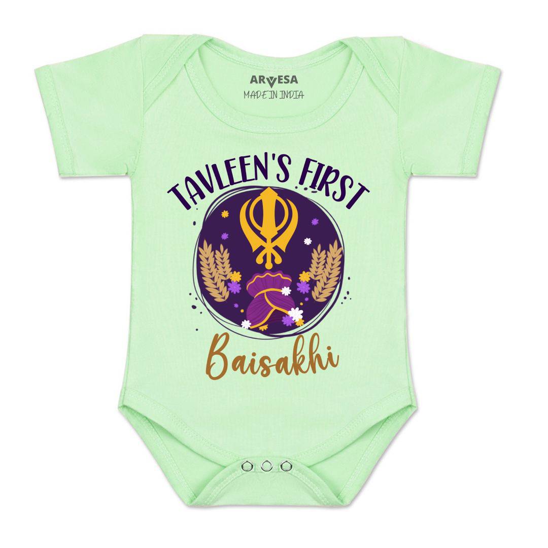 Arvesa My First Baisakhi  Baby Boy & Girl Dress