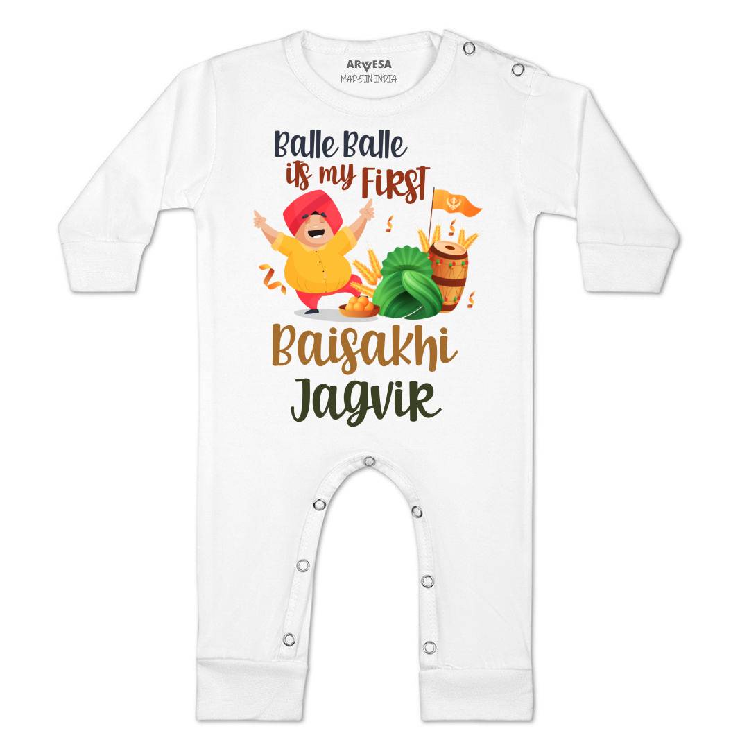 Arvesa Happy Baisakhi  Baby Boy & Girl Dress