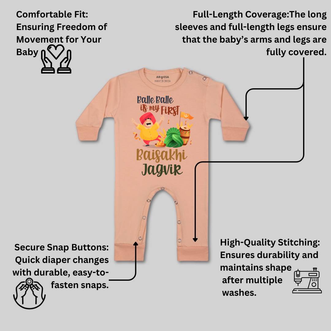 Arvesa Happy Baisakhi  Baby Boy & Girl Dress