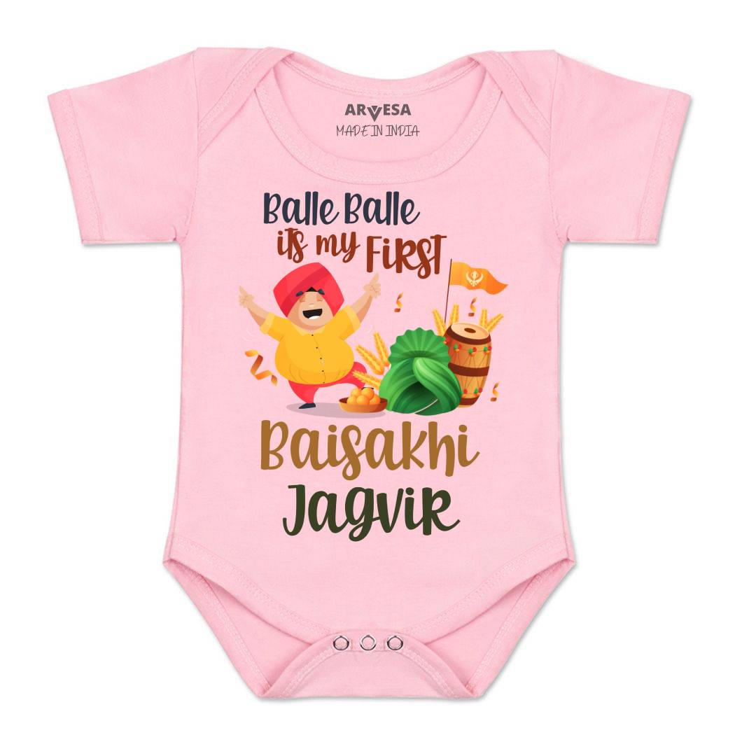 Arvesa Happy Baisakhi  Baby Boy & Girl Dress