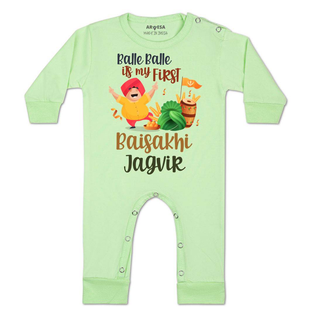 Arvesa Happy Baisakhi  Baby Boy & Girl Dress